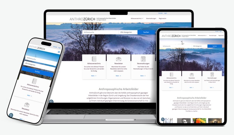 Webportal der Anthroposophischen Gesellschaft Zürich für Anthro Zürich