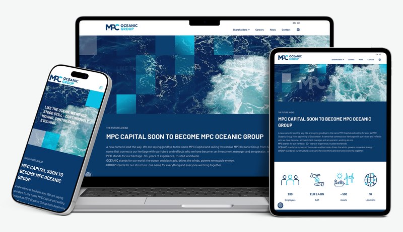 Webplattform für Sachwert-Investment-Manager für MPC Capital