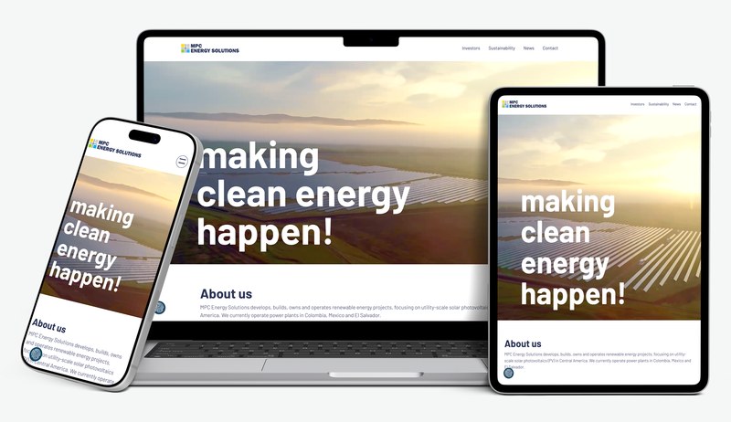 Investor-Relations-Portal für Energielösungen für MPC Energy Solutions